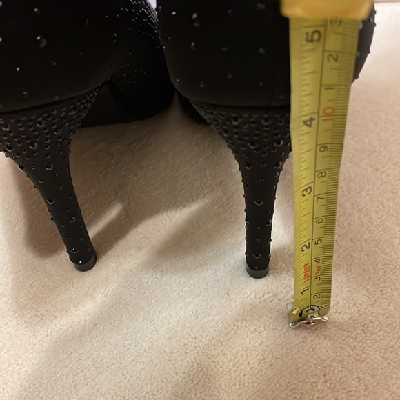 TOP MODA BLACK BEADED BOOTIE size 9 - Picture 10 of 13